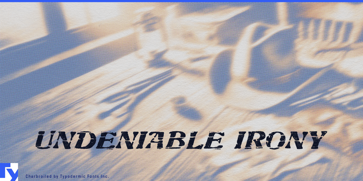 Charbroiled Font Poster #1