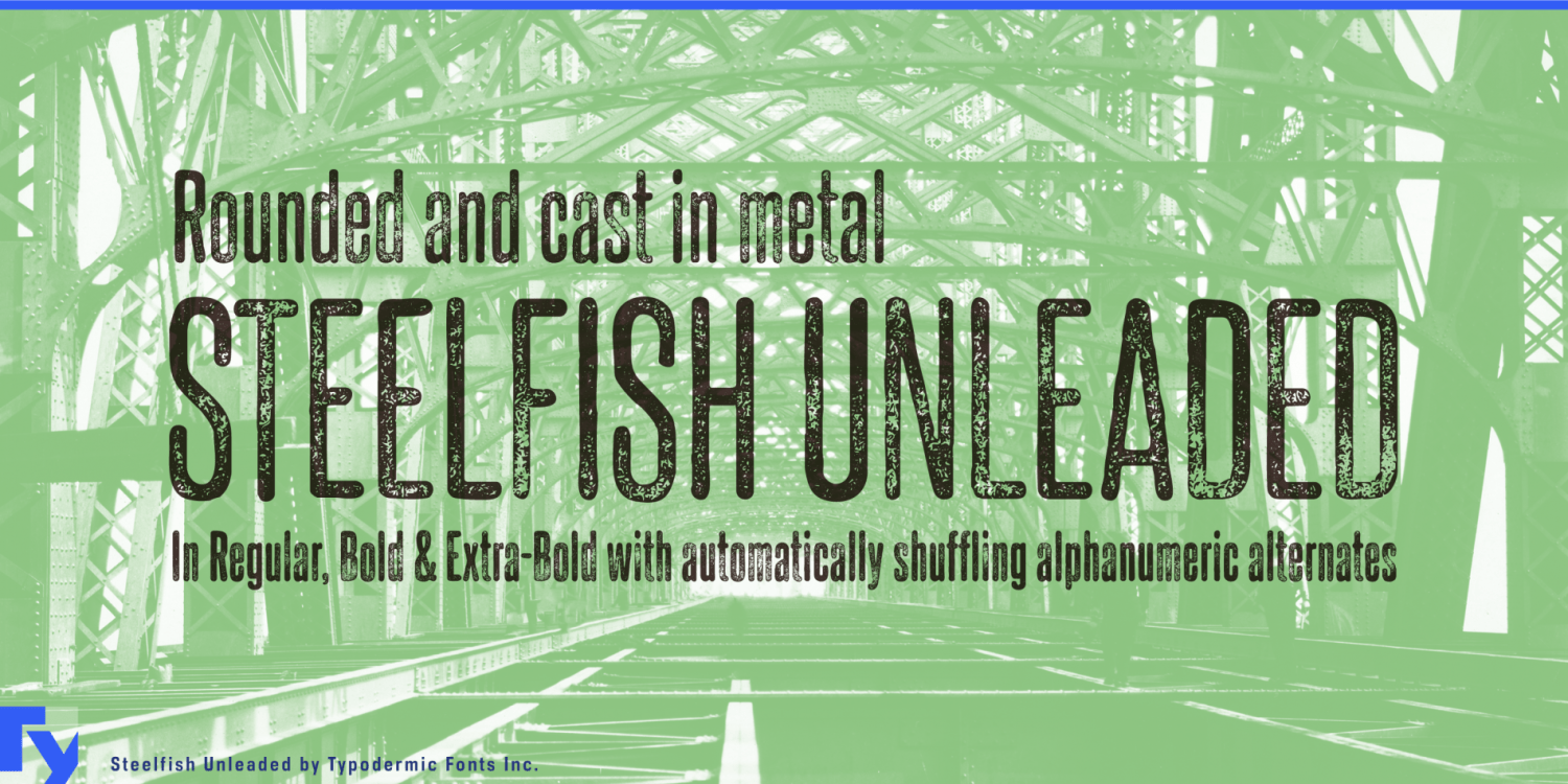 Steelfish Unleaded Font Poster #1