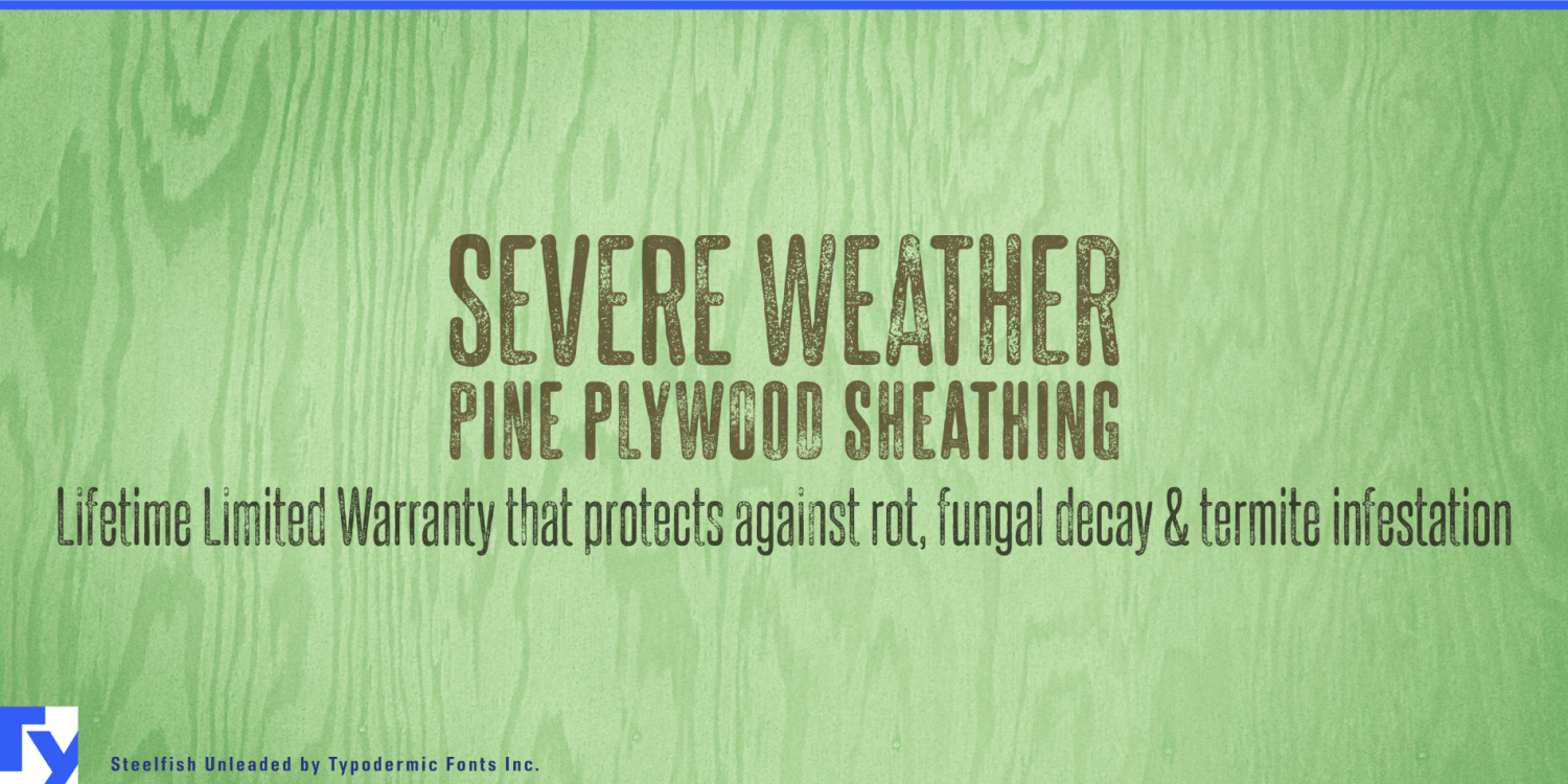 Steelfish Unleaded Font Poster #1
