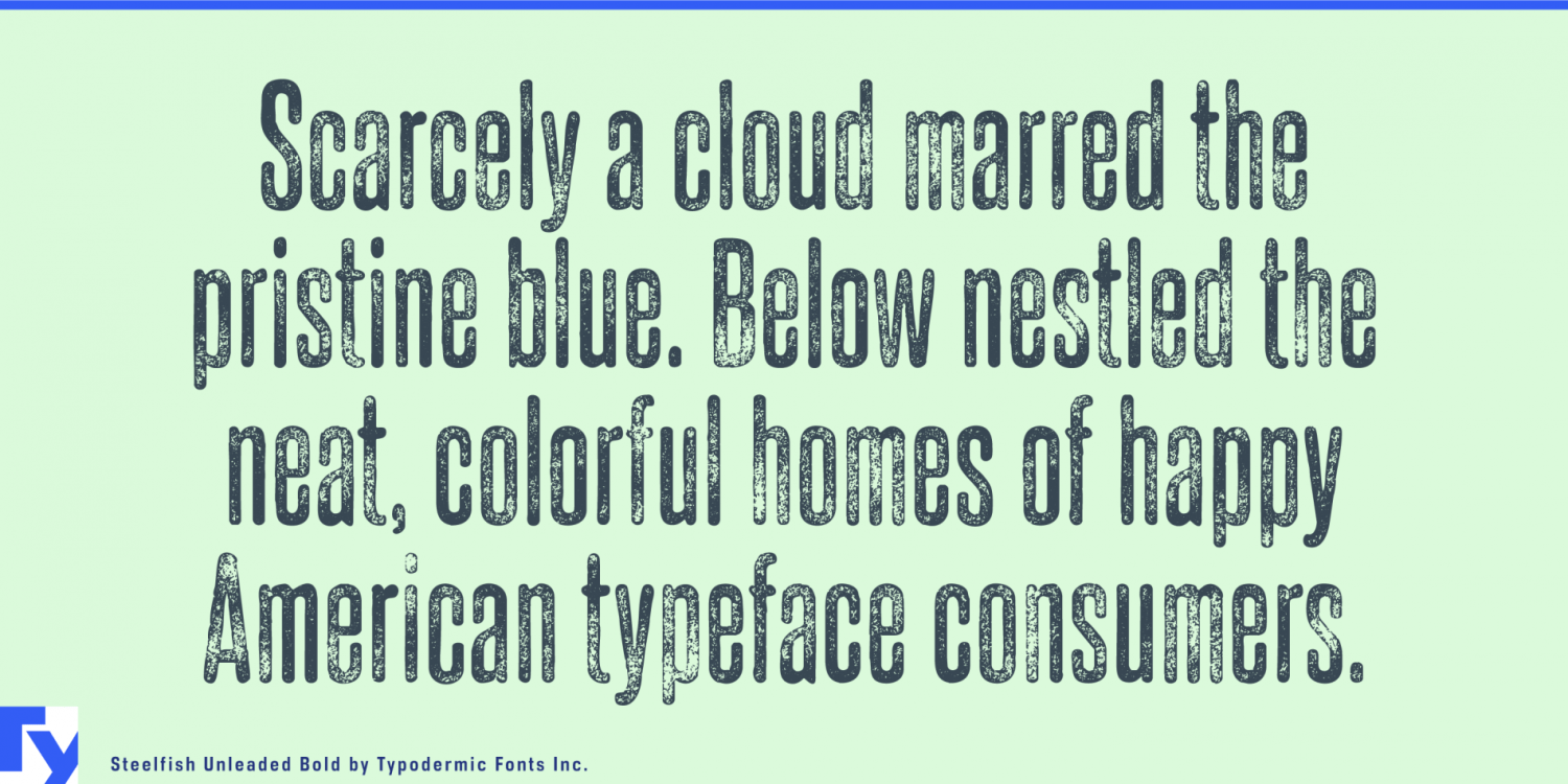 Steelfish Unleaded Font Poster #1