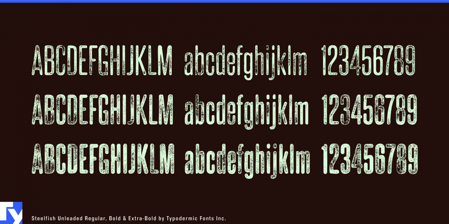 Steelfish Unleaded Font Poster #1