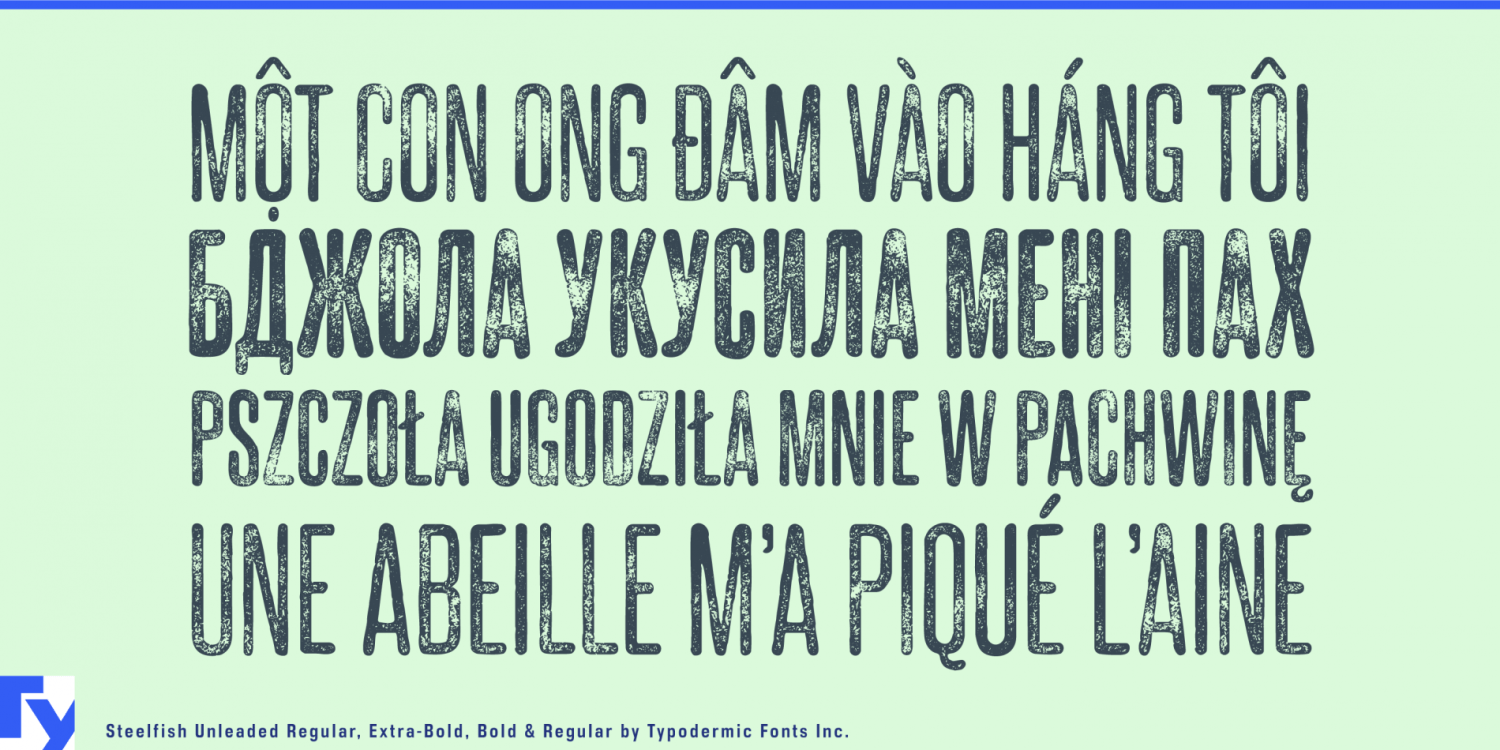 Steelfish Unleaded Font Poster #1