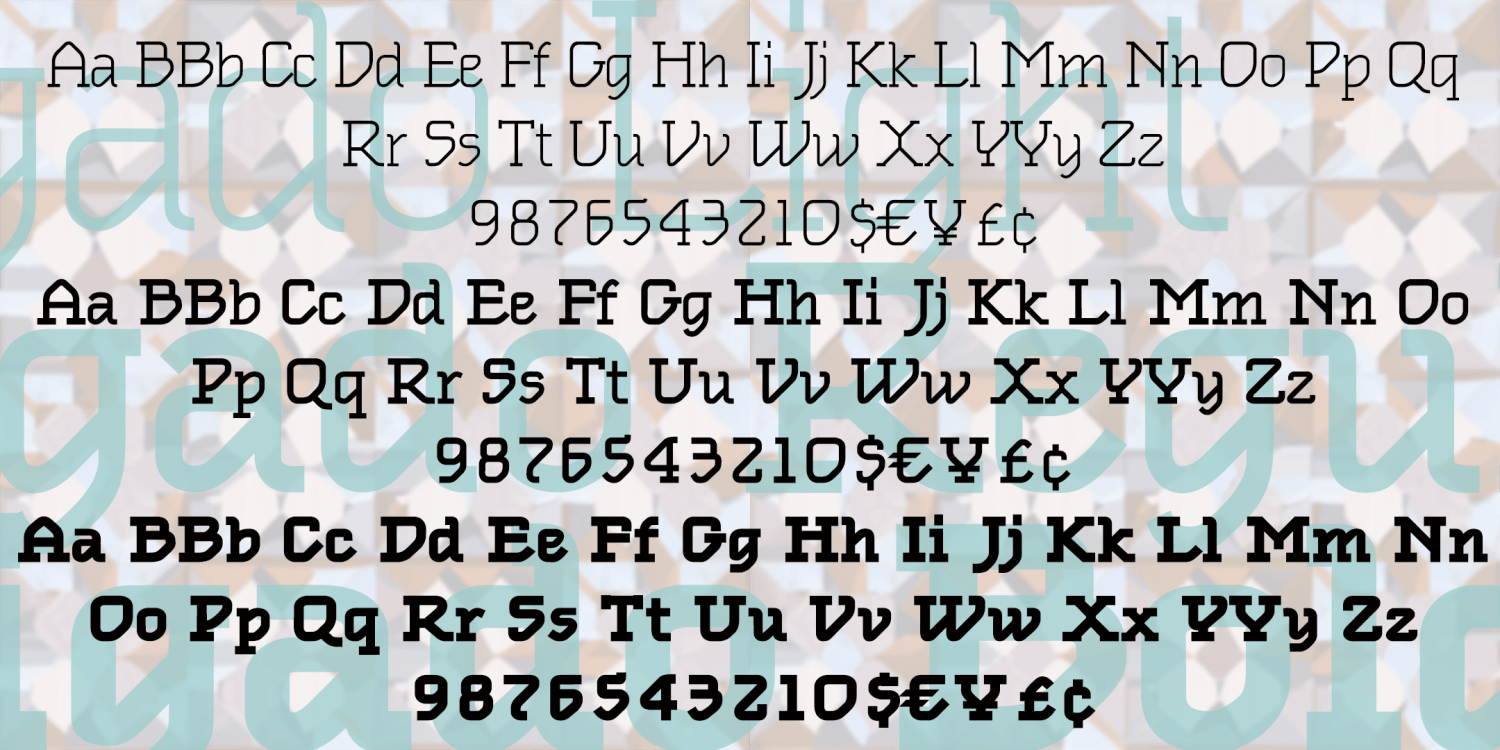 Obligado Font Family Poster