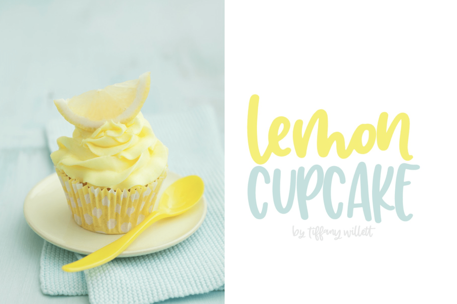Lemon Cupcake Font Poster #1