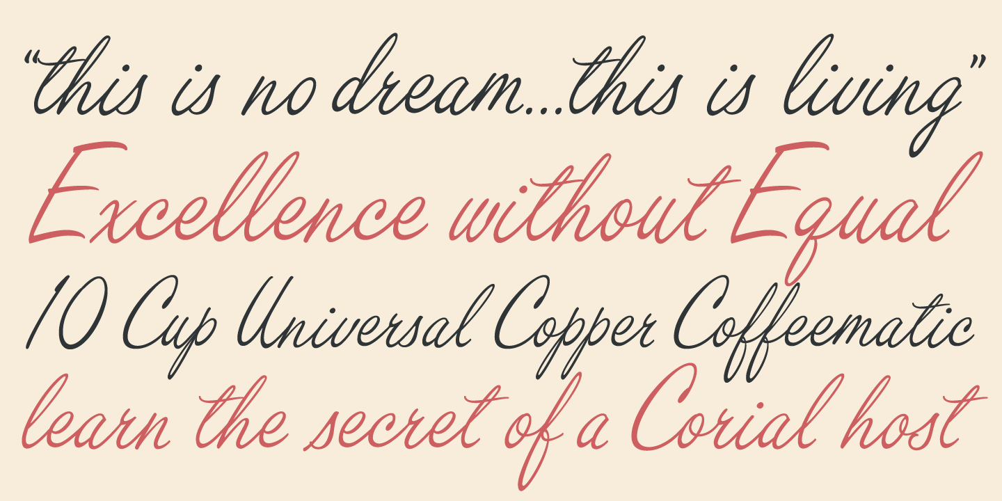 Filmotype Kinzie Font Poster #1