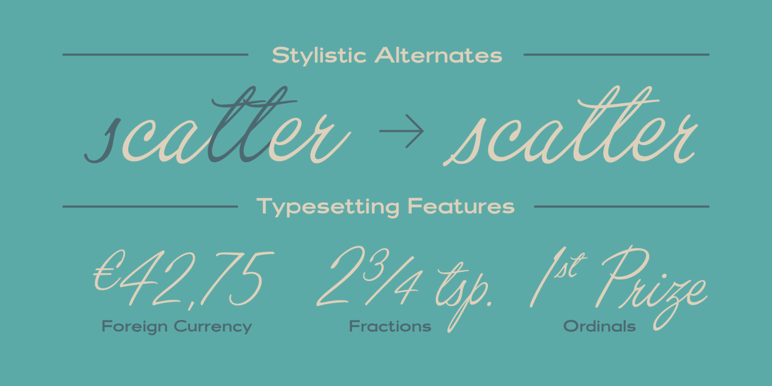 Filmotype Kinzie Font Poster #1