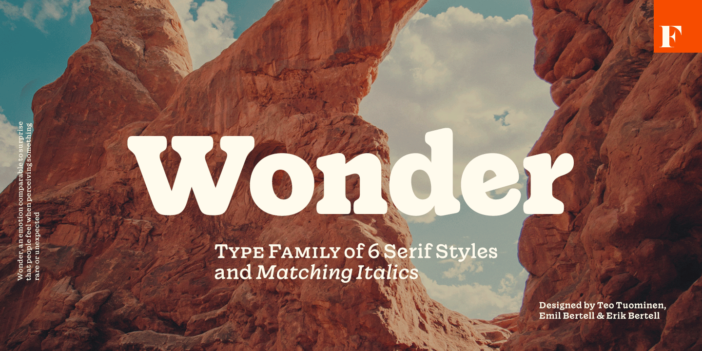Wonder Complete Font Family Poster