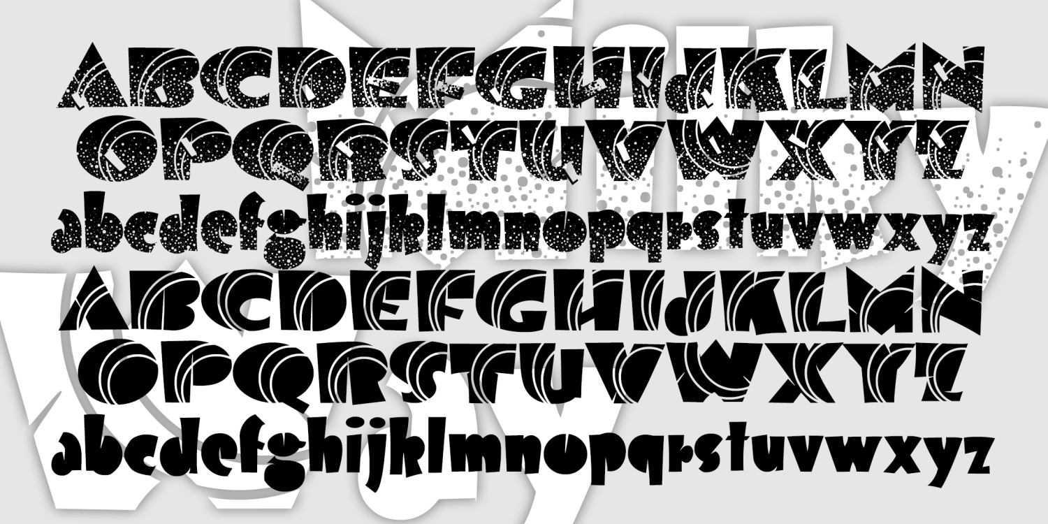 Milky Way Font Family Poster