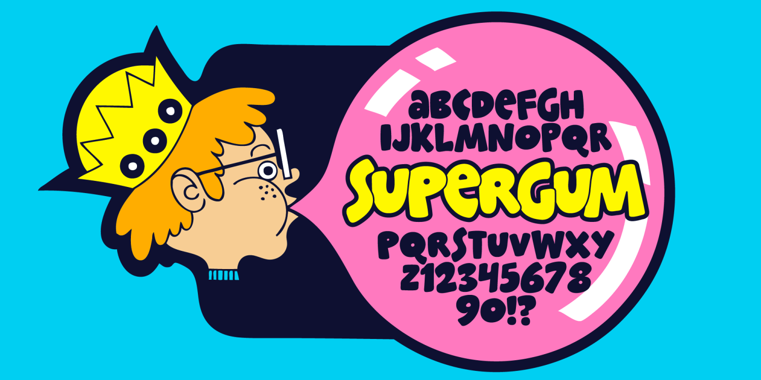 Supergum Font Poster #1