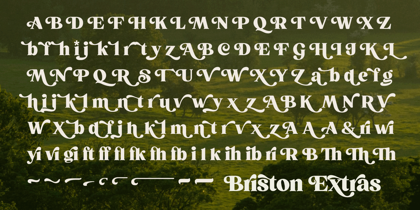 Briston Font Poster #1