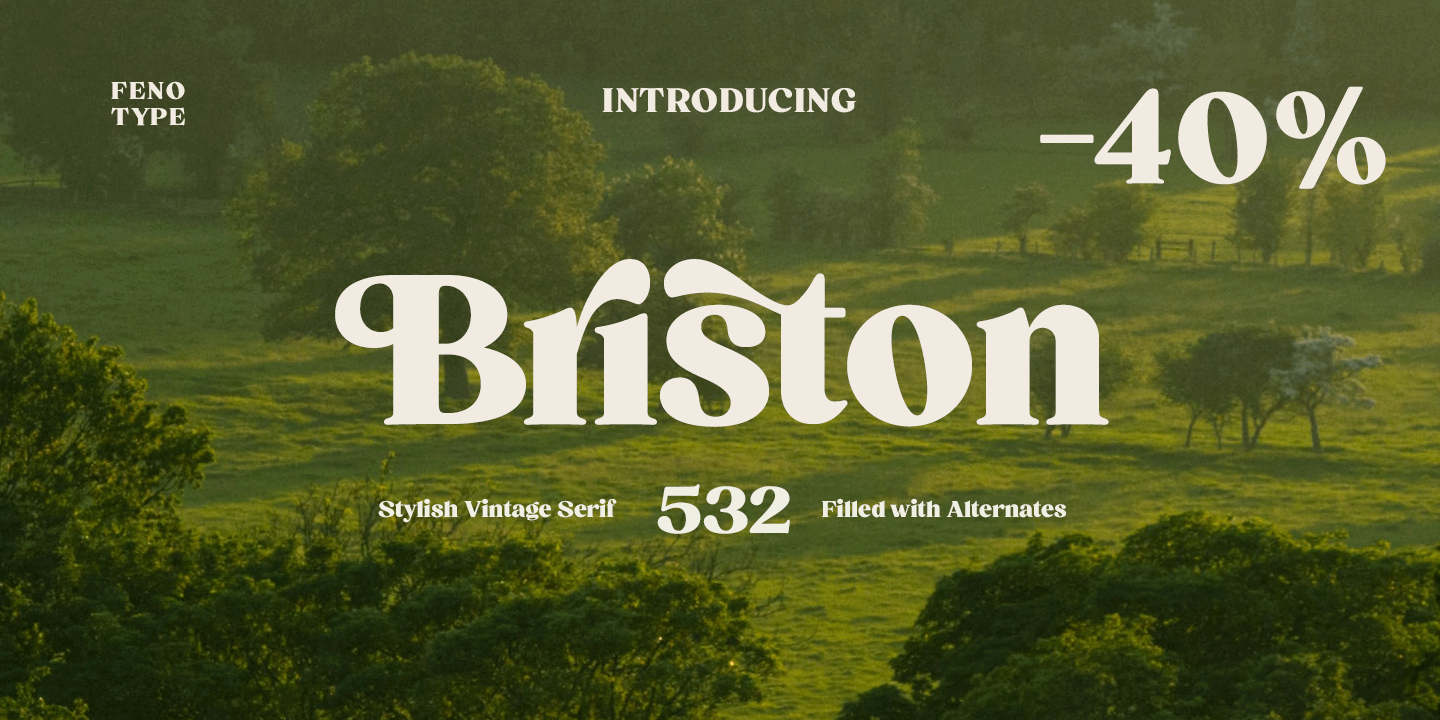 Briston Font Poster #1