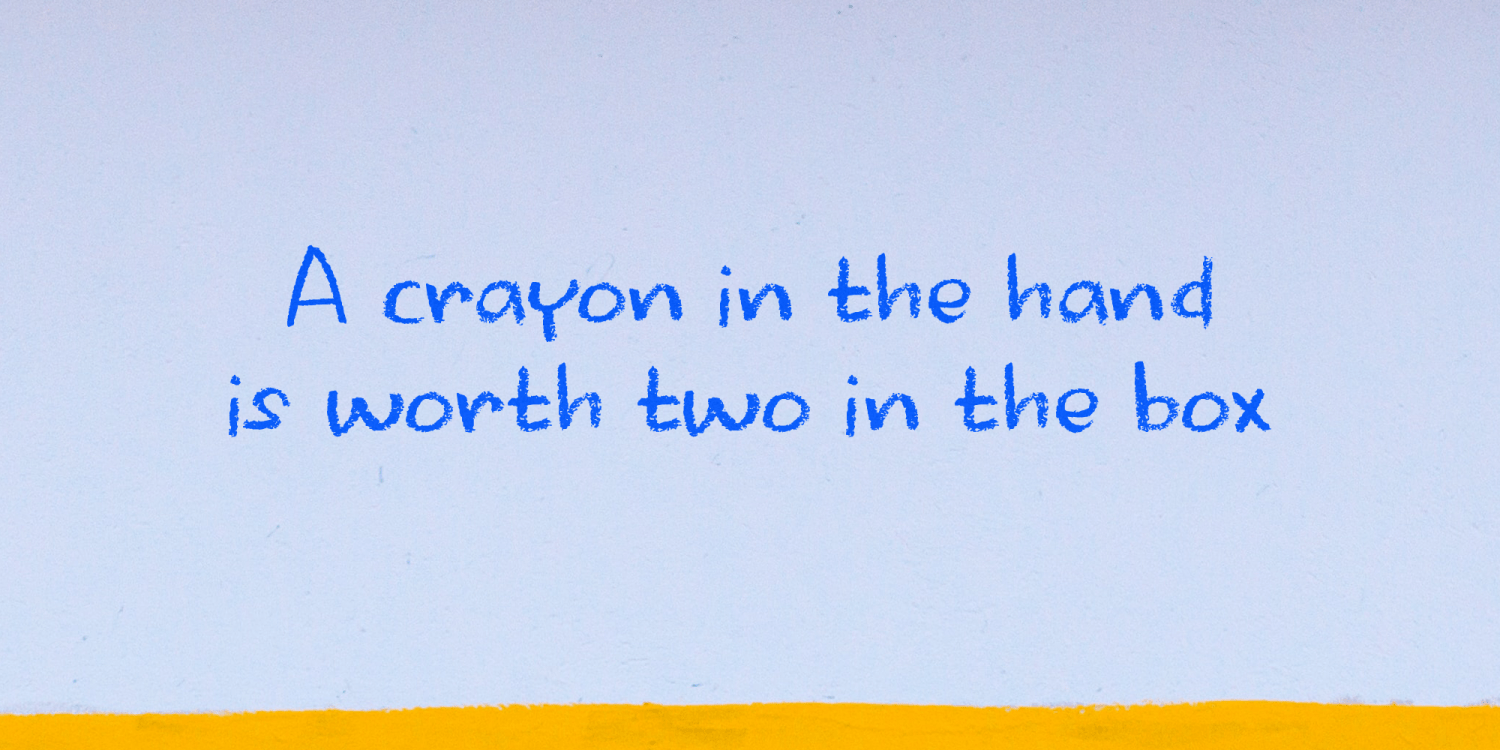 Crayon Works Font Poster #1