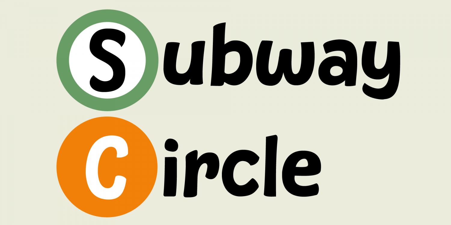 Subway Circle Font Poster #1