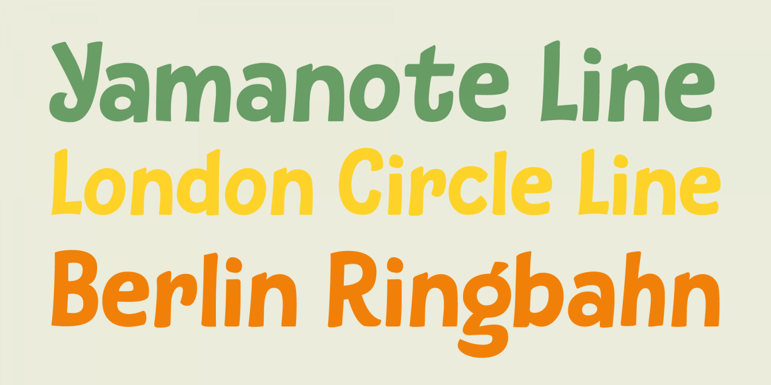 Subway Circle Font Poster #1