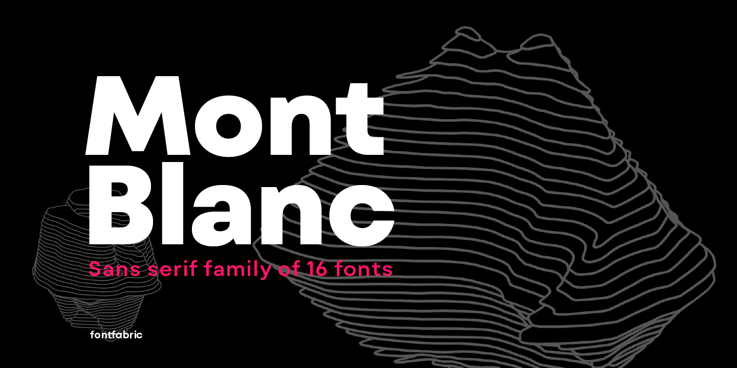 Mont Blanc Font Poster #1