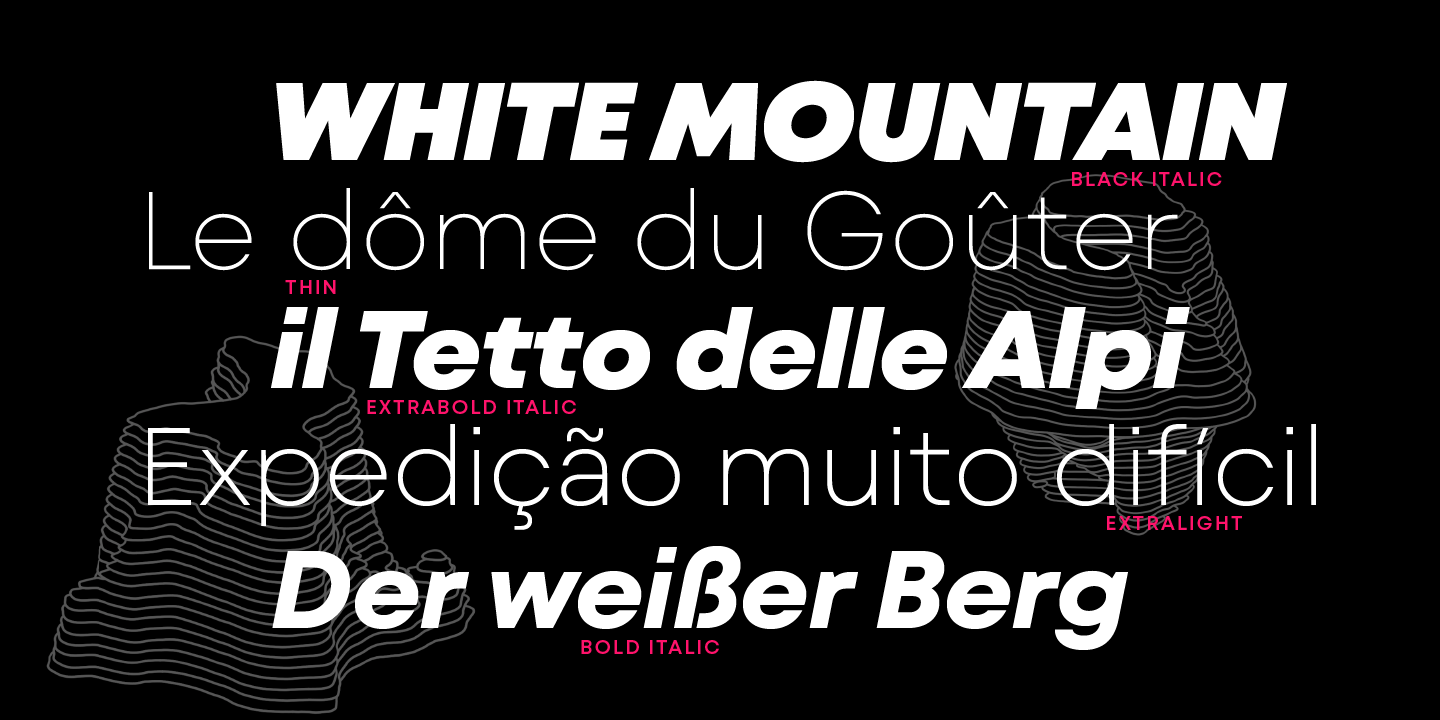 Mont Blanc Font Poster #1