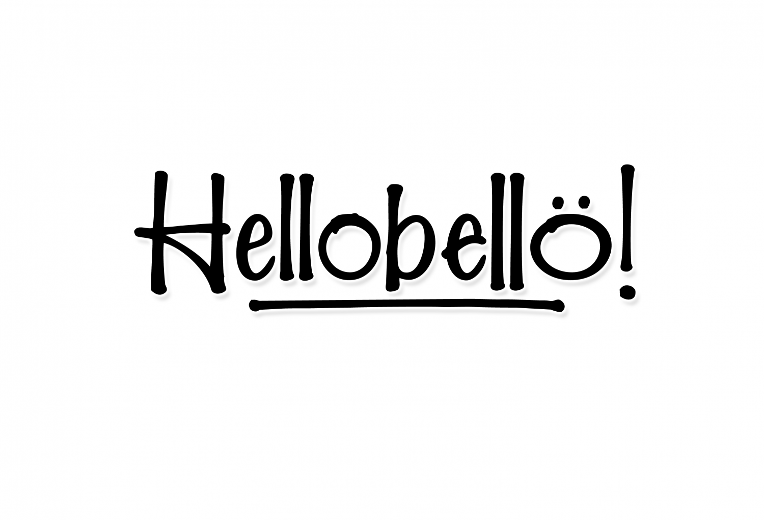 Hellobello Font Poster #1
