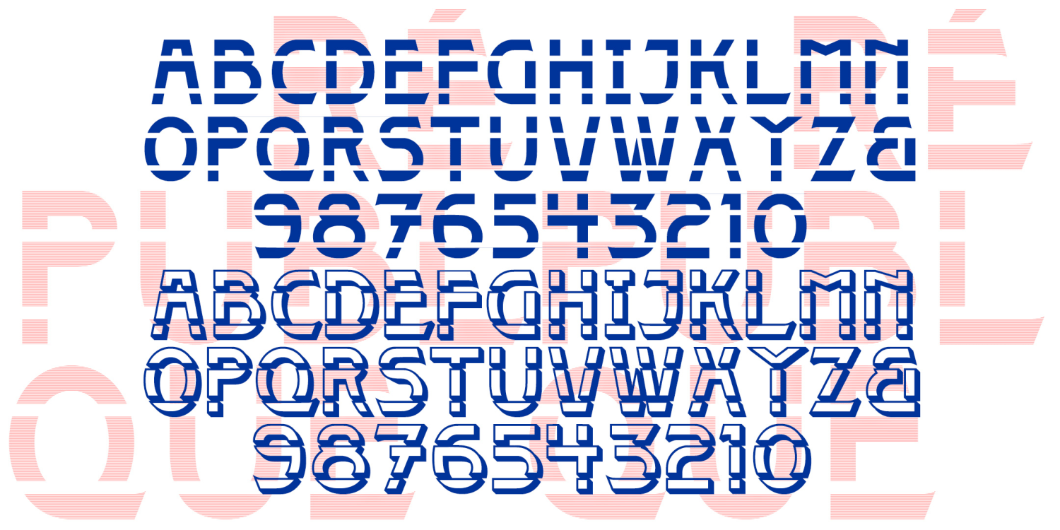 Republique Font Family Poster