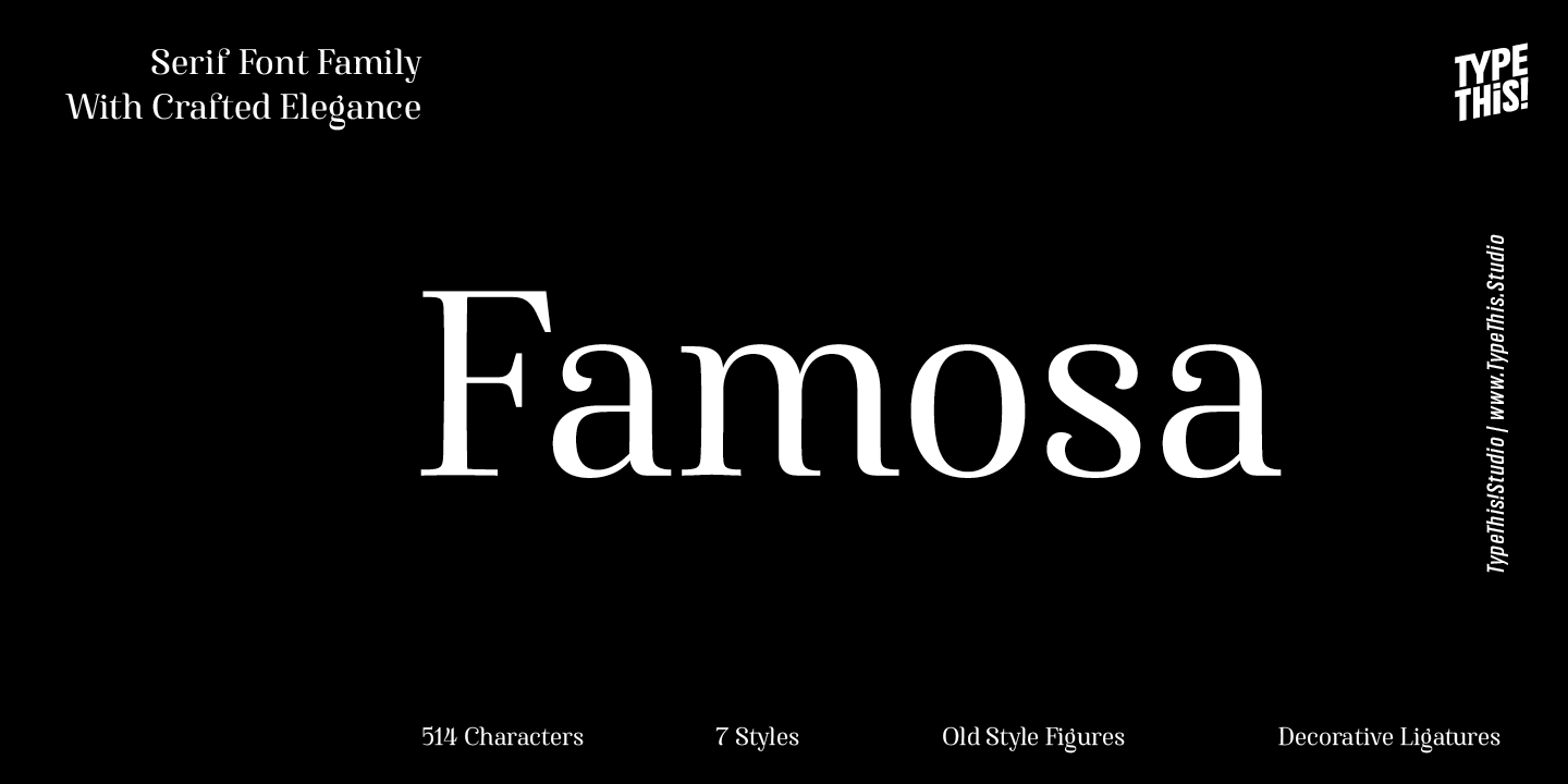 Famosa Font Poster #1