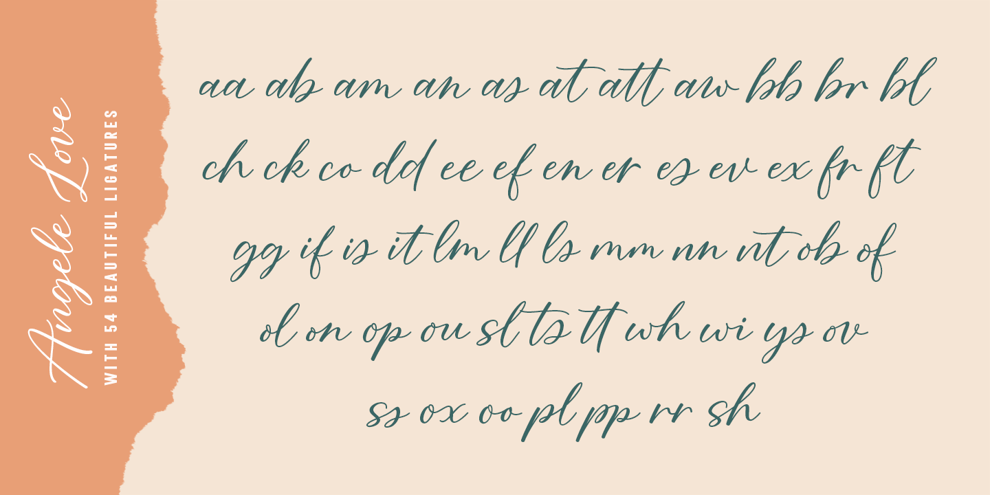 Angela Love Script Font Poster #1