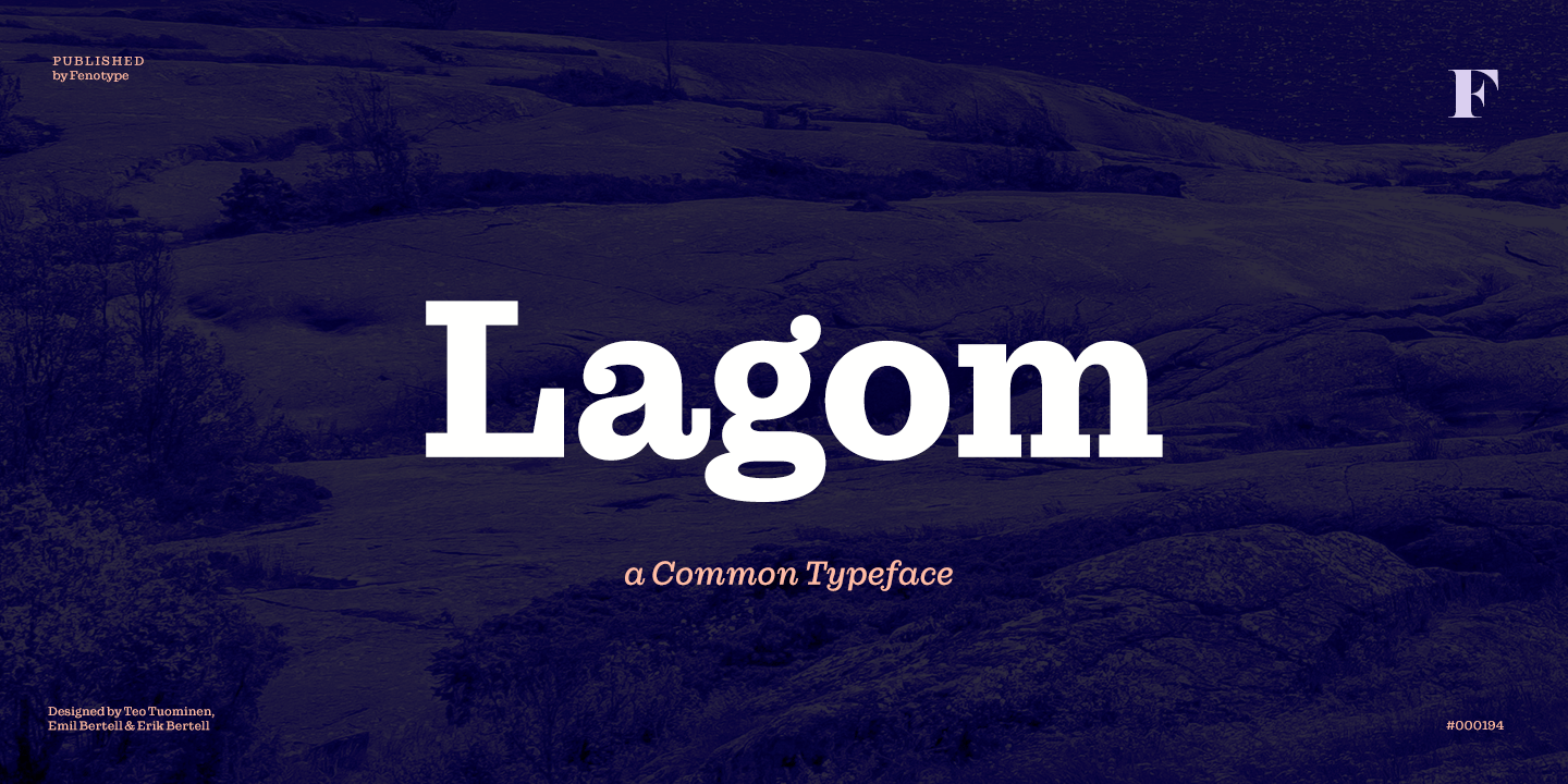 Lagom Font Family Poster