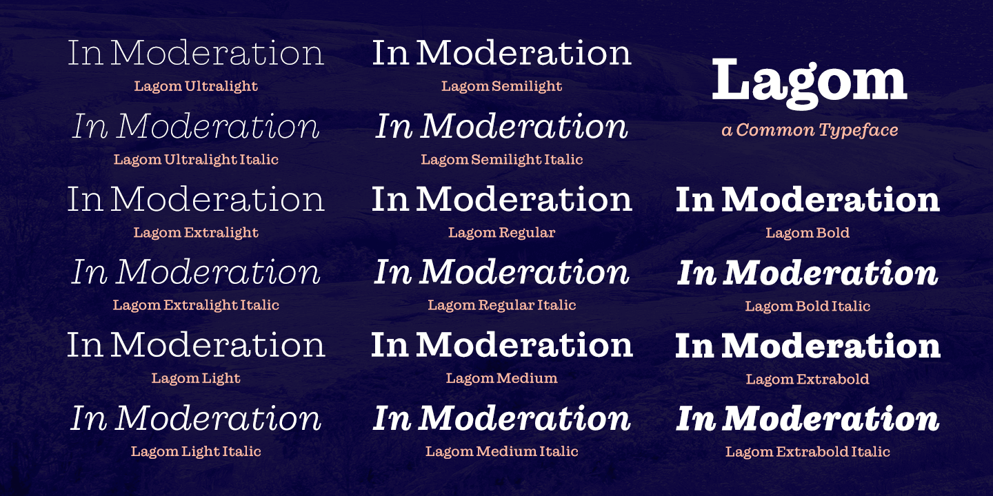 Lagom Font Poster #1