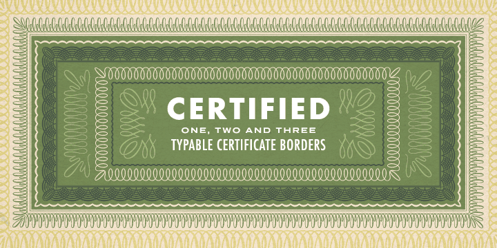 Certified Font Poster #1
