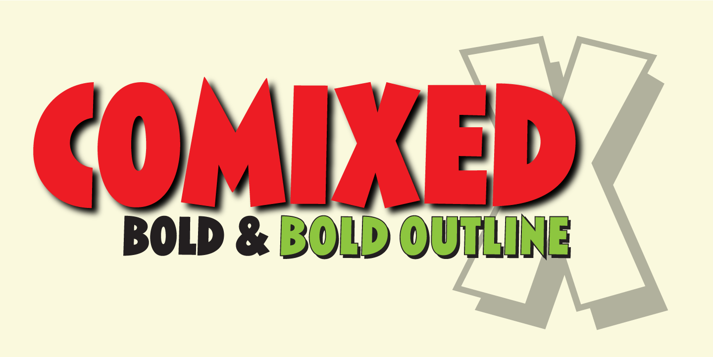 Comixed Font Family Poster