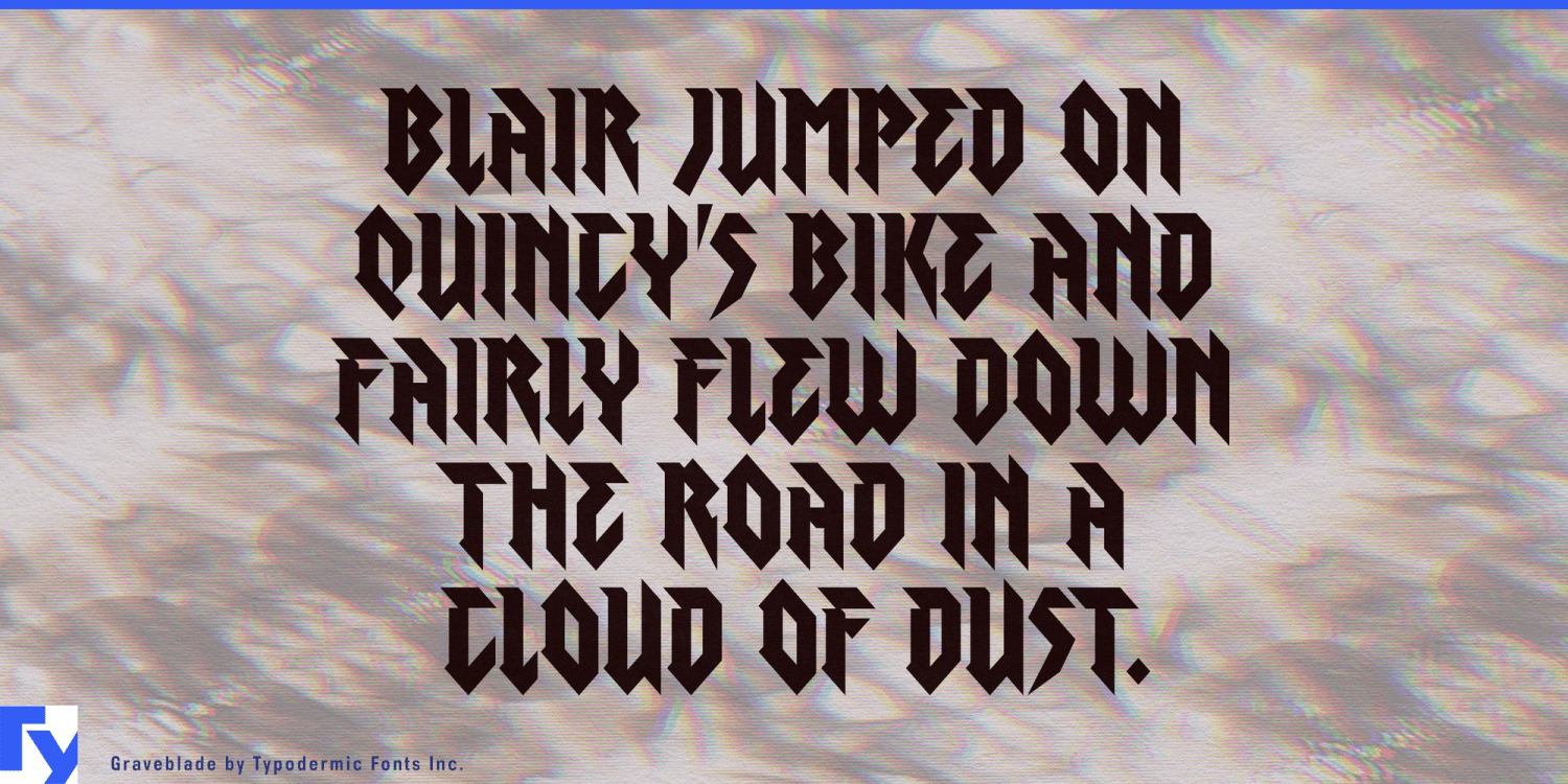 Graveblade Font Poster #1