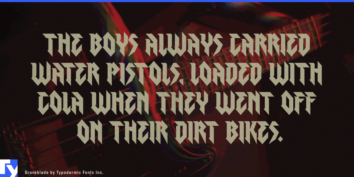 Graveblade Font Poster #1