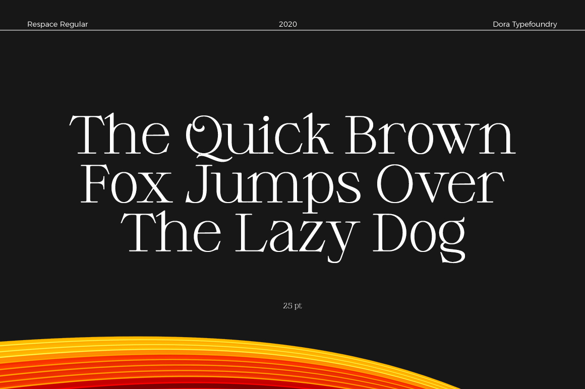 Respace Font Poster #1