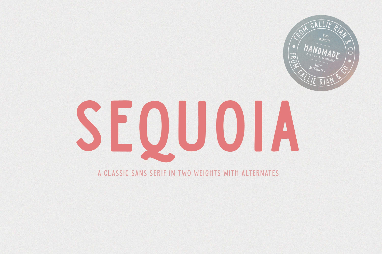 Sequoia Sans Font Poster #1