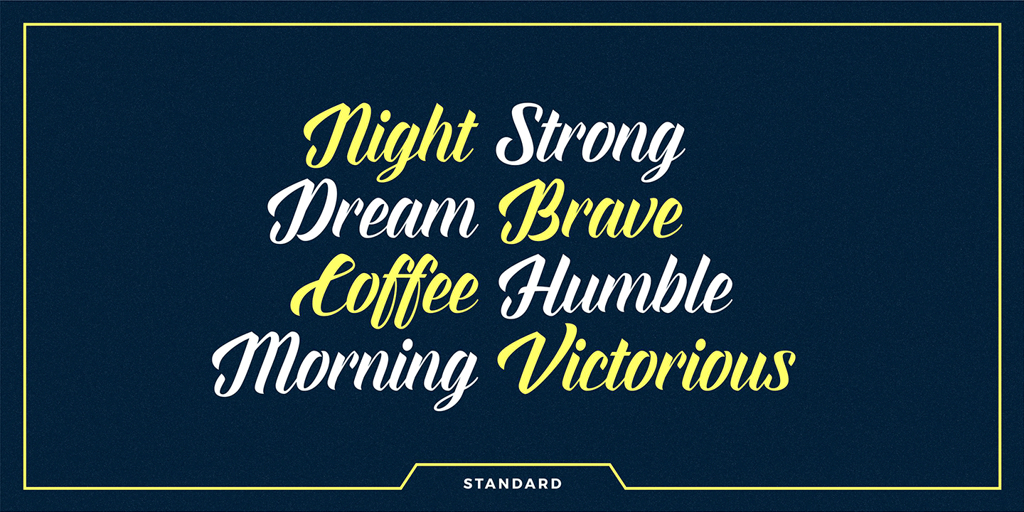 Everglow Script Font Poster #2