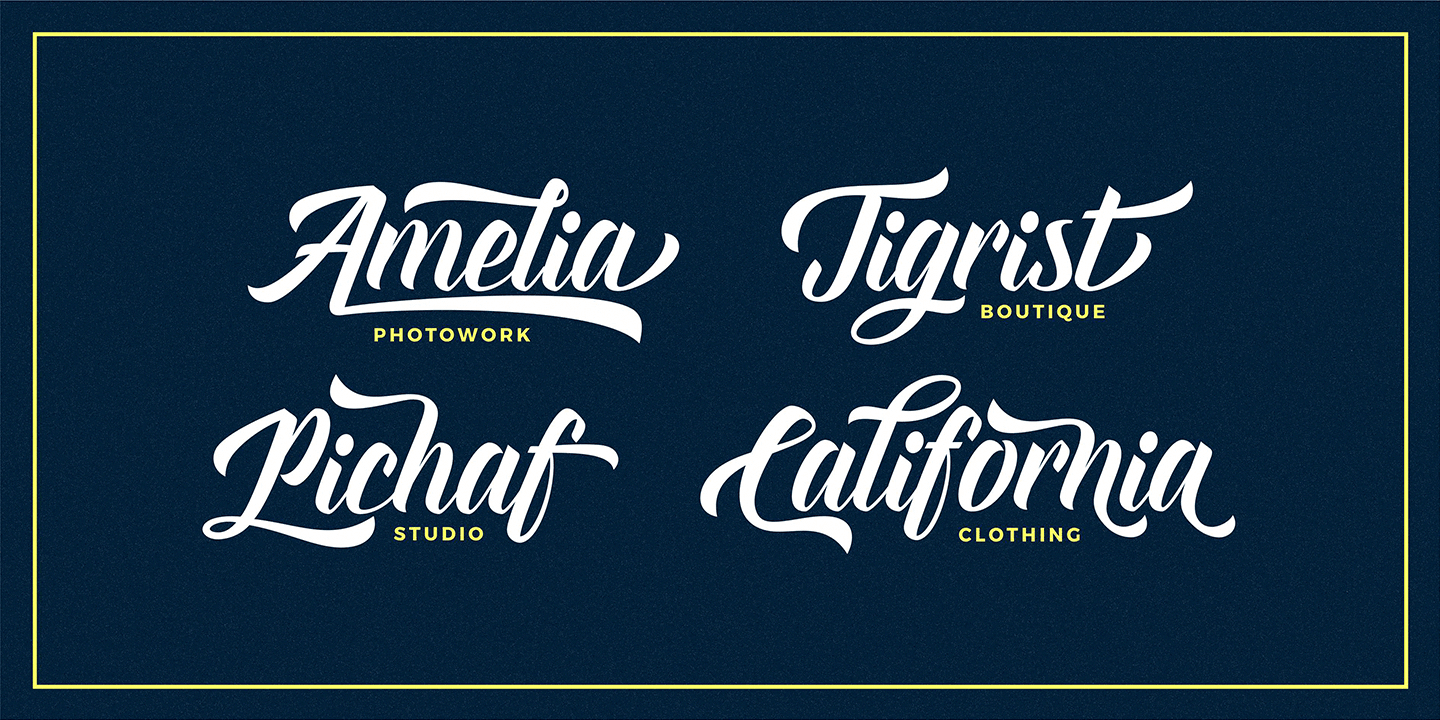 Everglow Script Font Poster #5