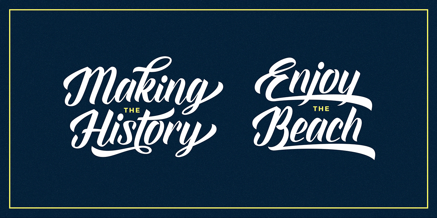 Everglow Script Font Poster #6