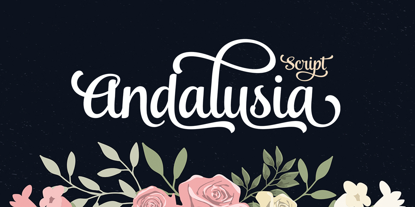 Andalusia Script Font Poster #1