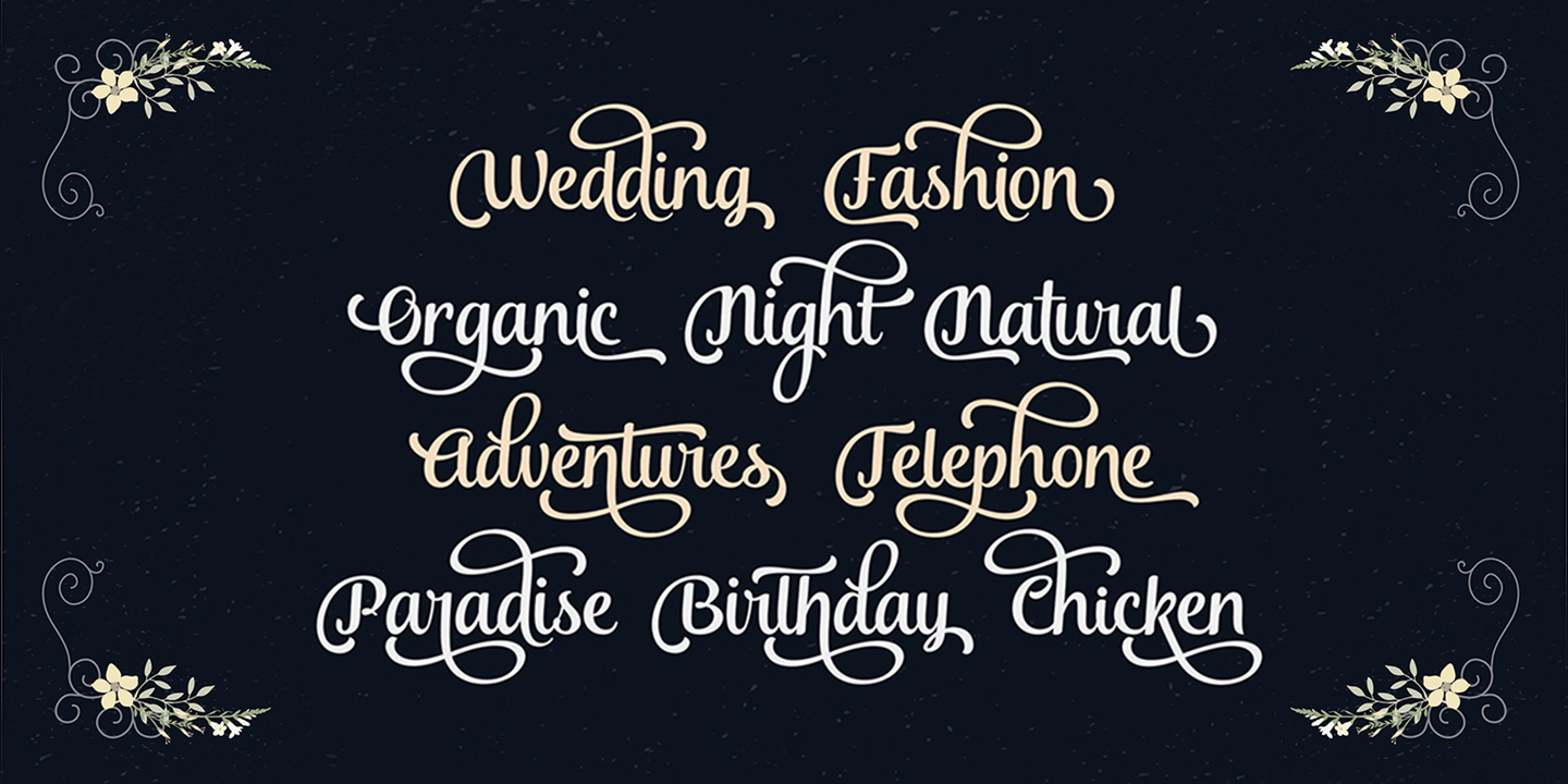 Andalusia Script Font Poster #3