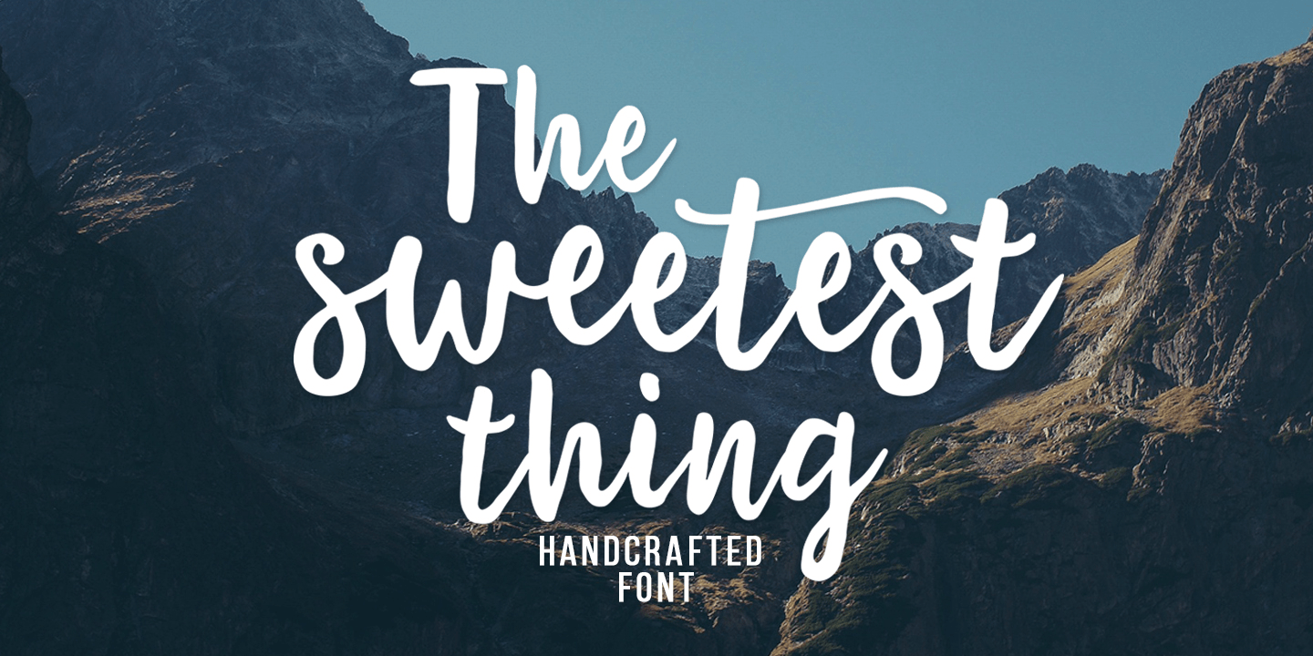 The Sweetest Thing Font Family