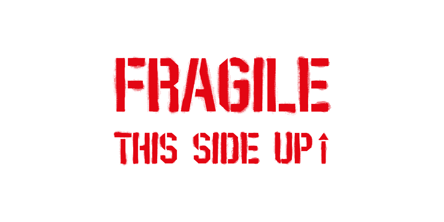 Stencil PTx Font Poster #1