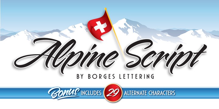Alpine Script Font Poster #1