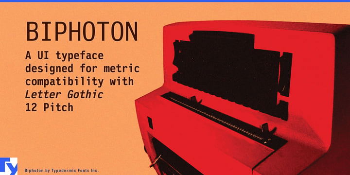 Biphoton Font Poster #1
