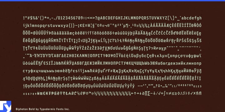 Biphoton Font Poster #1