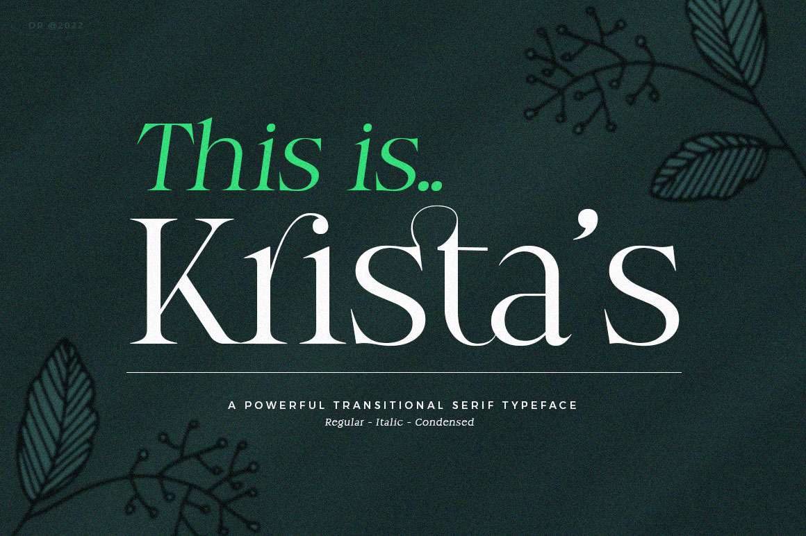 Krista's Display Serif Font Poster #1