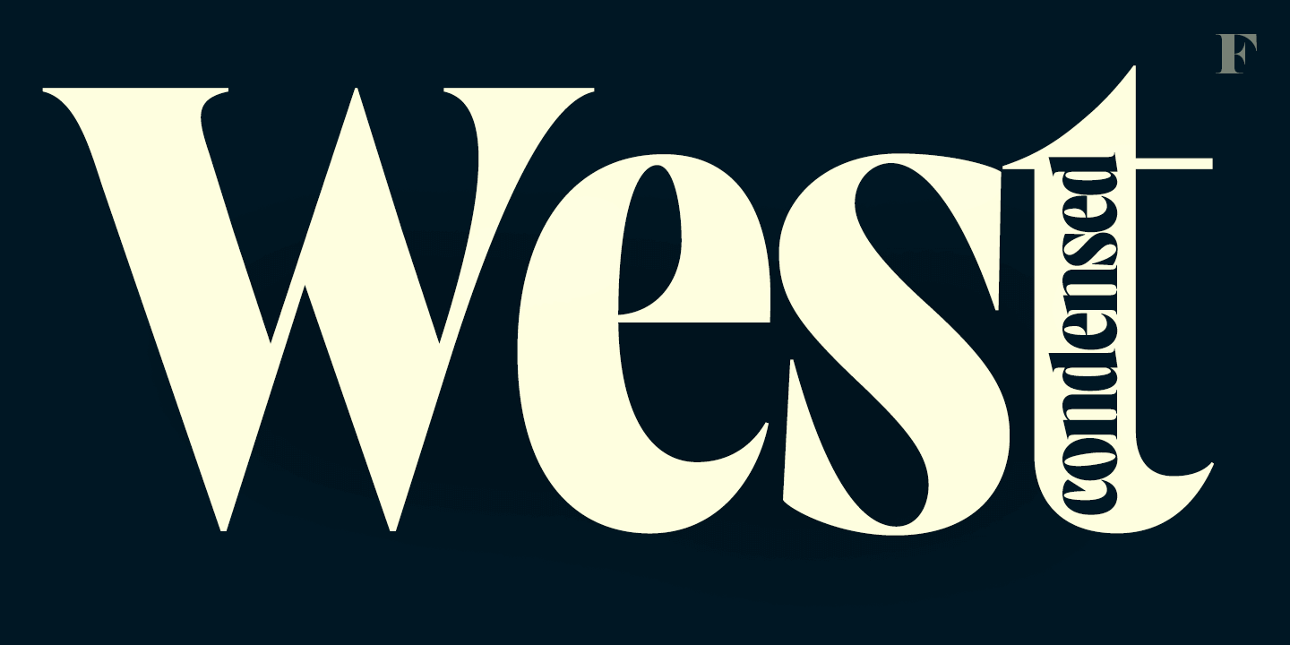 West West Font Family Poster