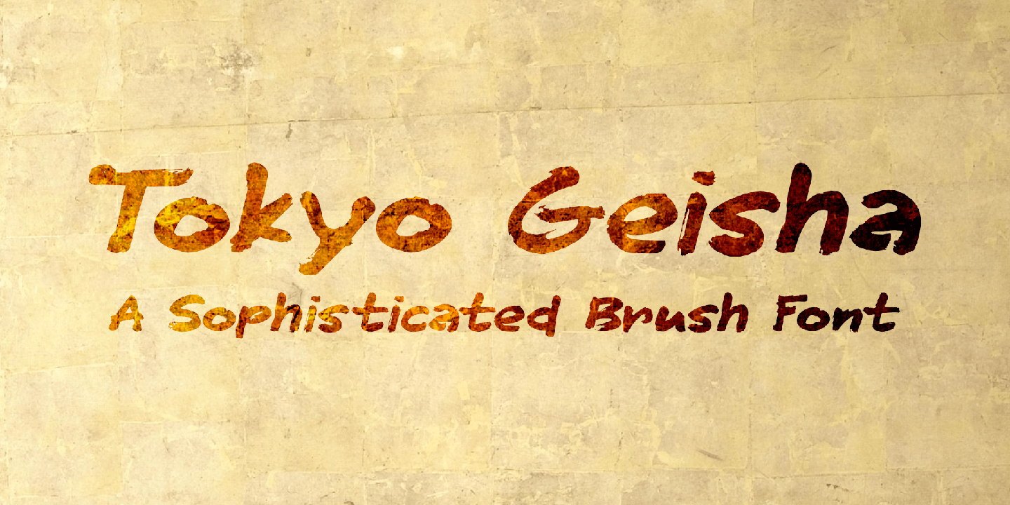Tokyo Geisha Font Poster #1
