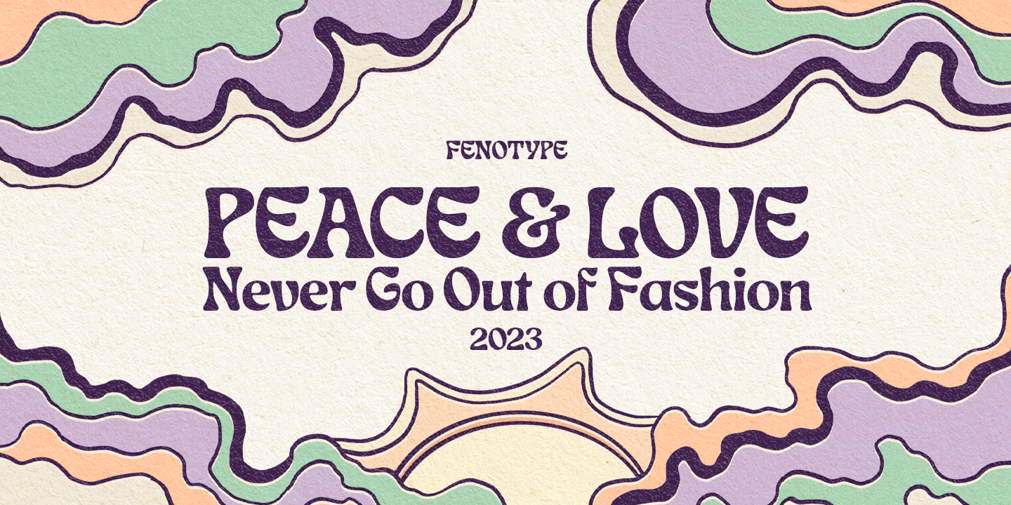 Love And Peace Font Poster #1