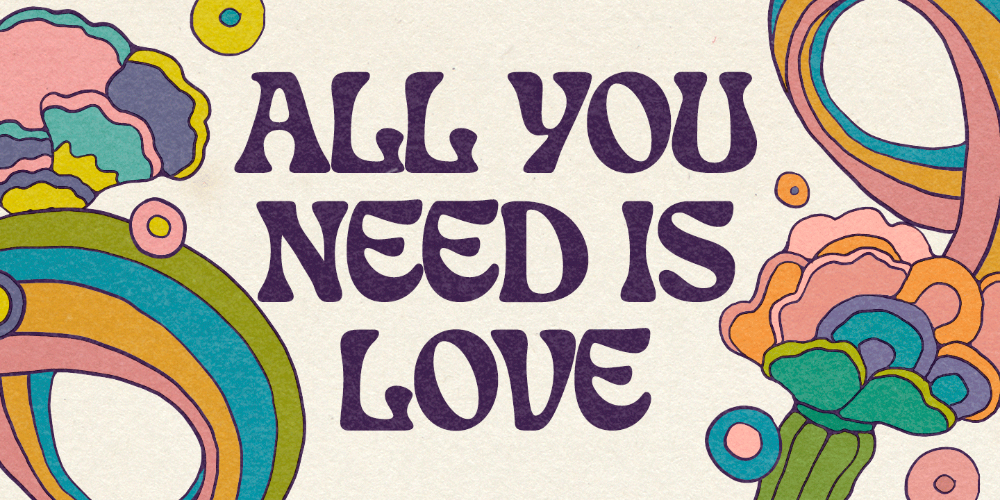 Love And Peace Font Poster #1