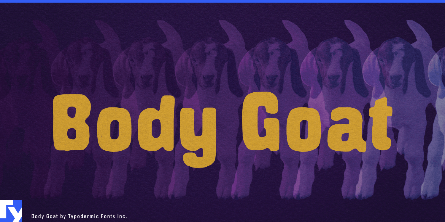 Body Goat Font Poster #1
