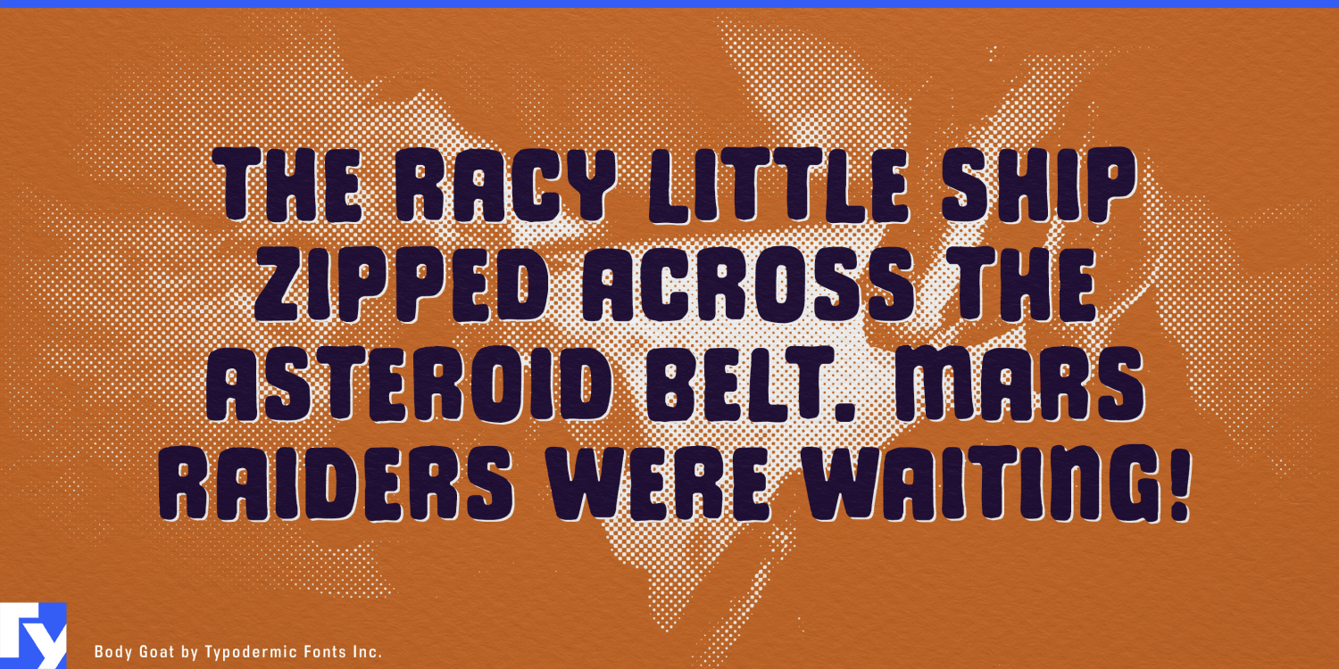 Body Goat Font Poster #1