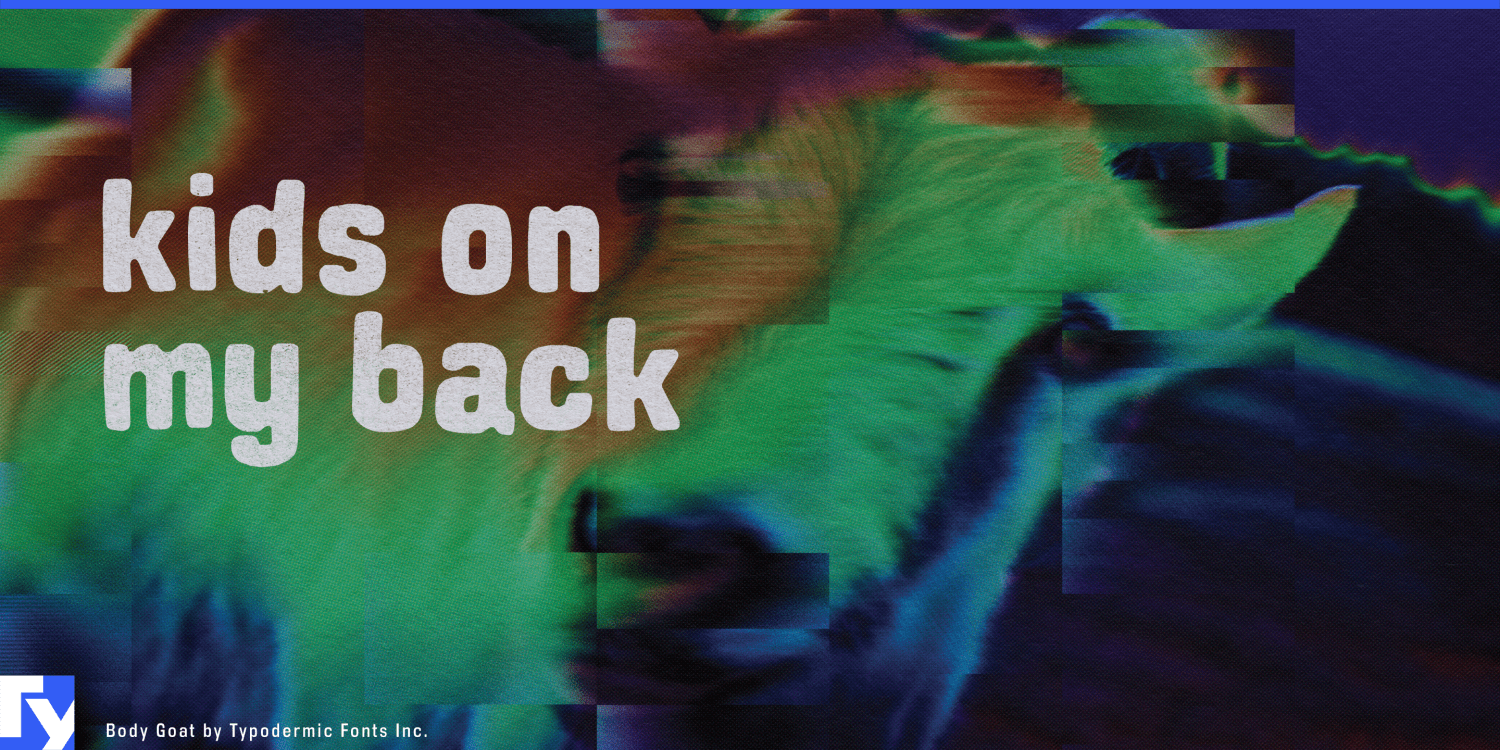 Body Goat Font Poster #1